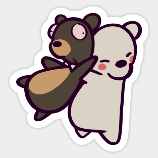 Polar Bear Hug Sticker